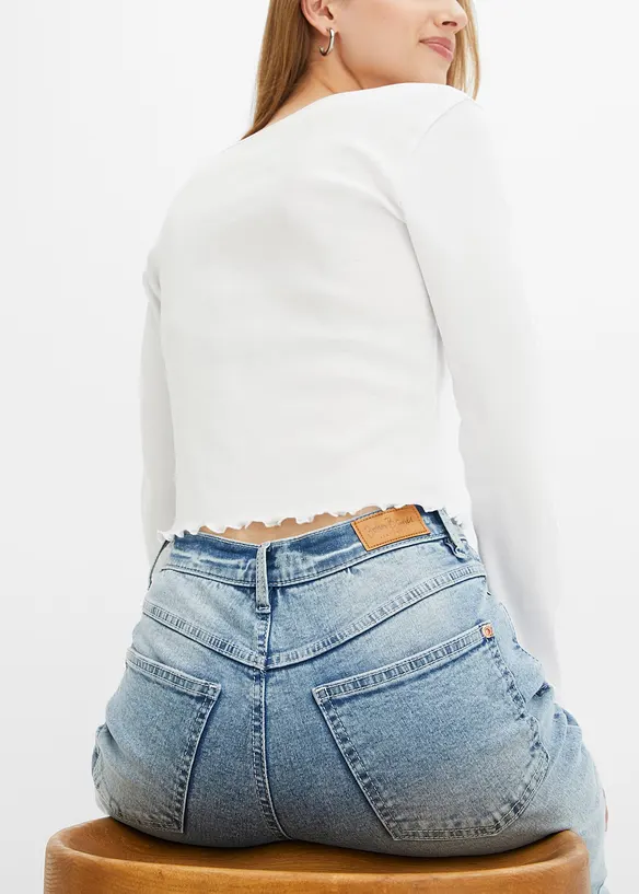 Mom stretch jeans met high waist, bonprix