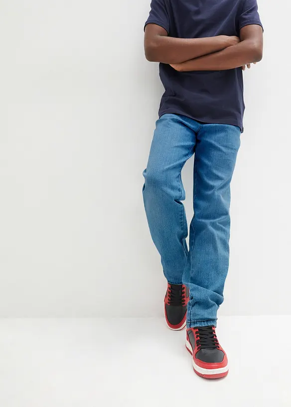 Loose fit stretch jongens jeans, tapered, bonprix