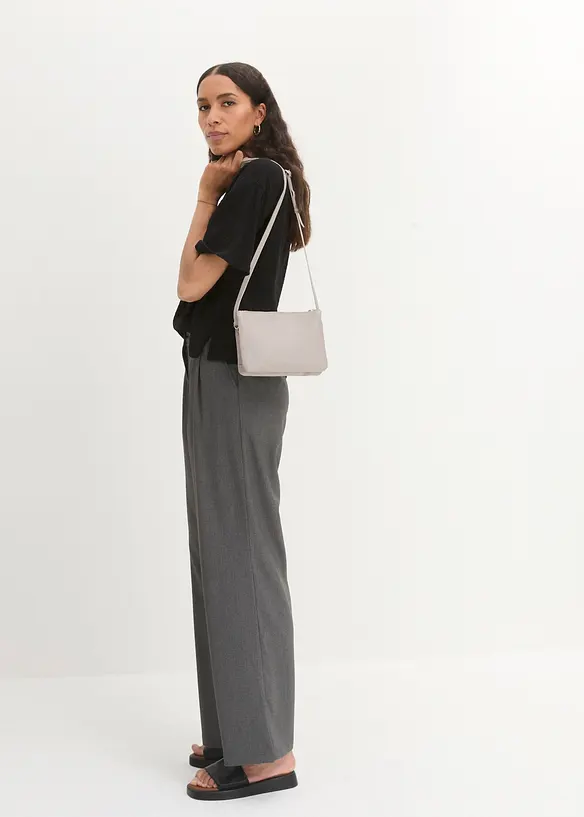 High waist broek met wijde pijpen, bonprix