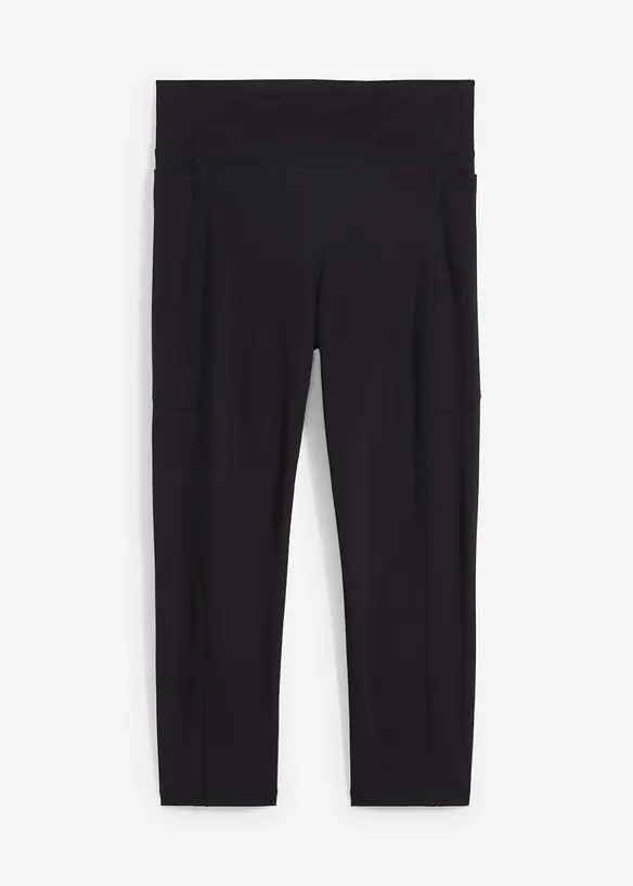 Ultrazachte sportlegging met zakken opzij, caprilengte, bonprix