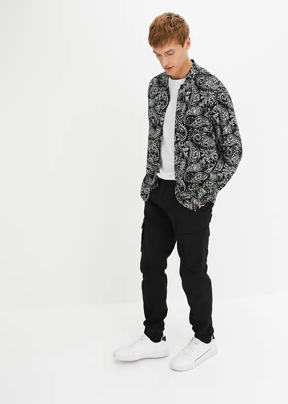 Regular fit cargo instapbroek, straight, bonprix