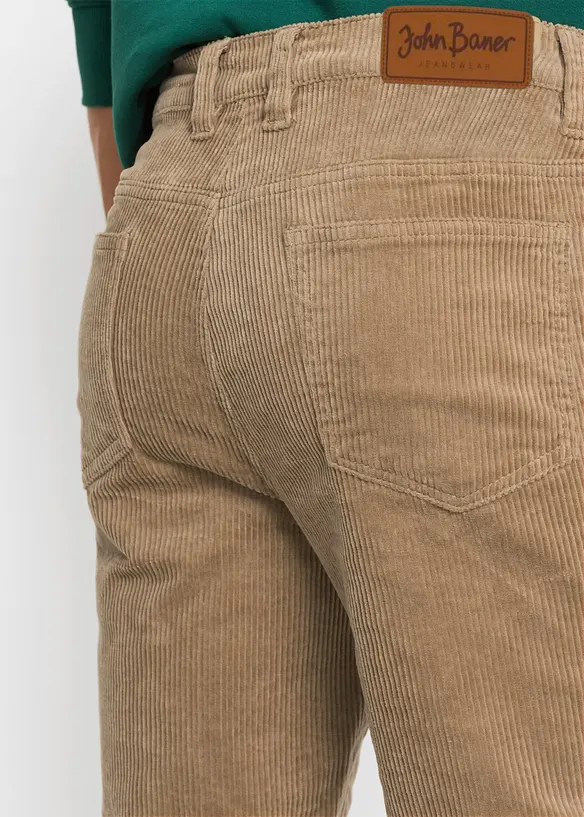 Regular fit stretch corduroy broek met comfort fit, bonprix