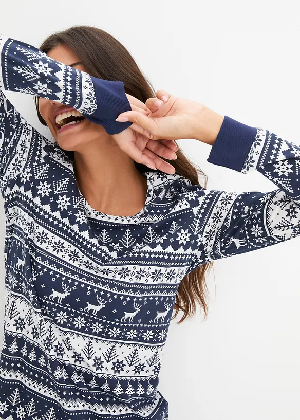 Pyjama van biologisch katoen, bonprix