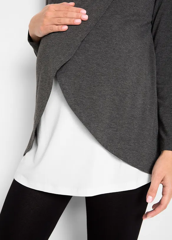Zwangerschapsoutfit / voedingsoutfit (2-dlg. set), bonprix