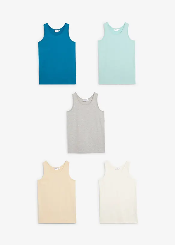 Jongens hemd (set van 5), bonprix