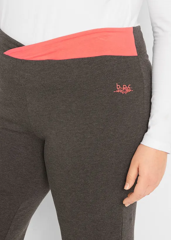 Katoenen sportbroek, bootcut (set van 2), bonprix