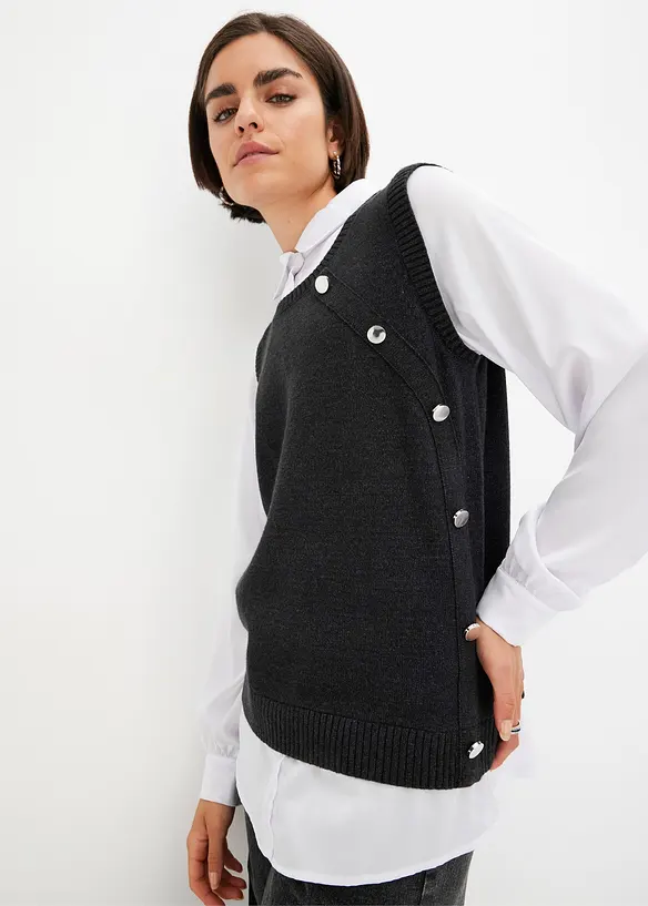 Trui met blouse-inzet, bonprix