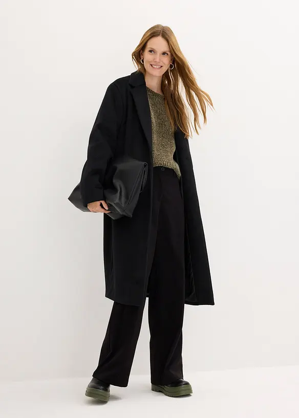 Oversized trui van zachte chenille, bonprix