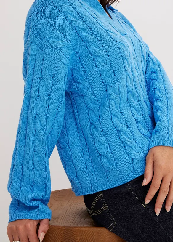 Oversized trui van een zachte kasjmiermix, bonprix