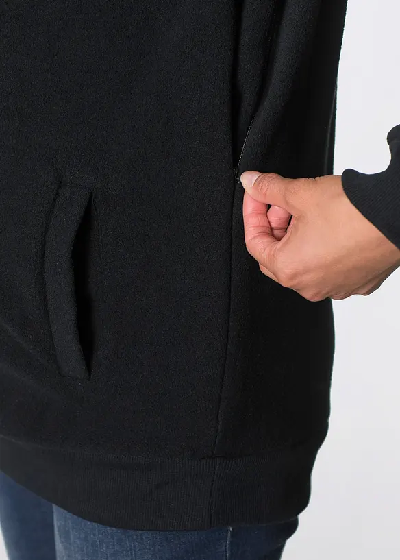 Fleece 2-in-1 zwangerschapsvest/draagvest, bonprix