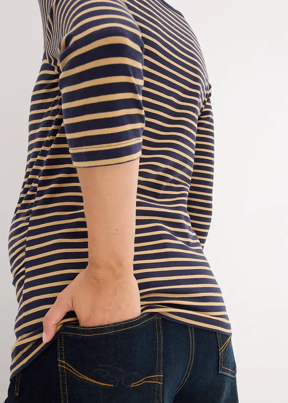 Zwangerschapsshirt (set van 2) met biologisch katoen, bonprix