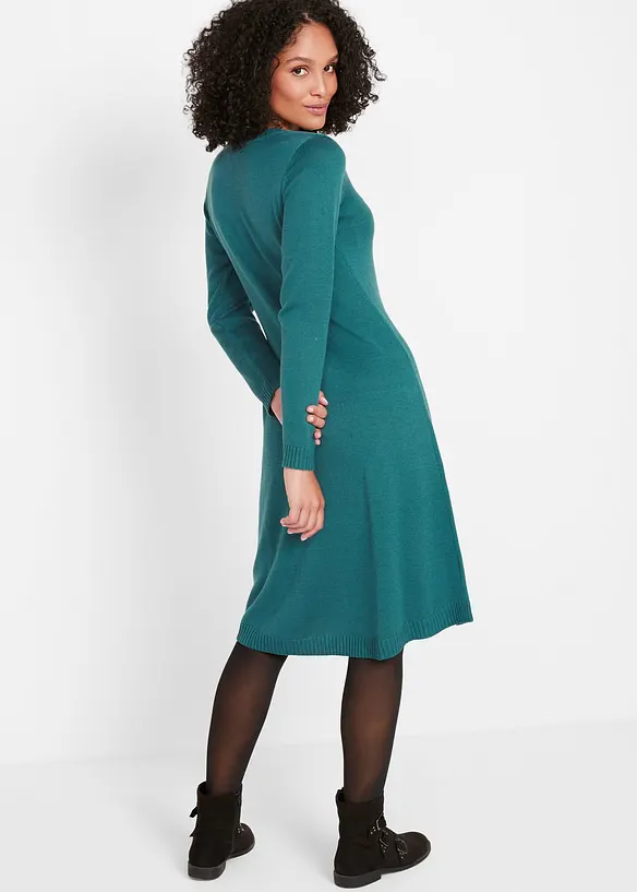 Wijd gebreide jurk, bonprix