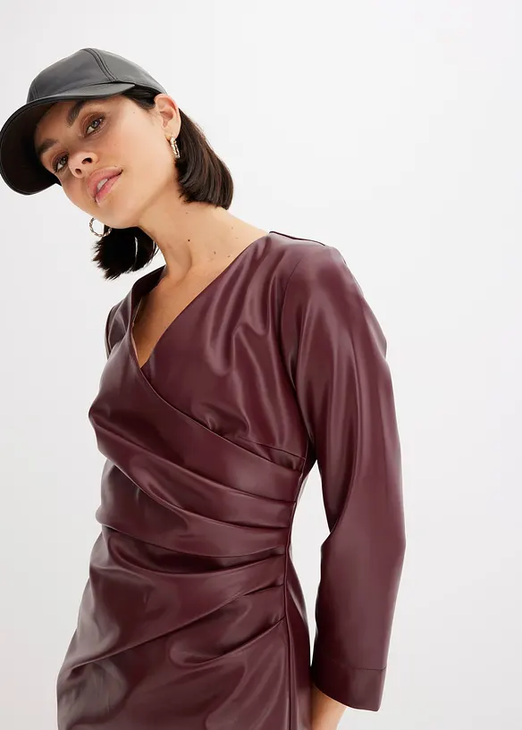 Imitatieleren jurk, bonprix