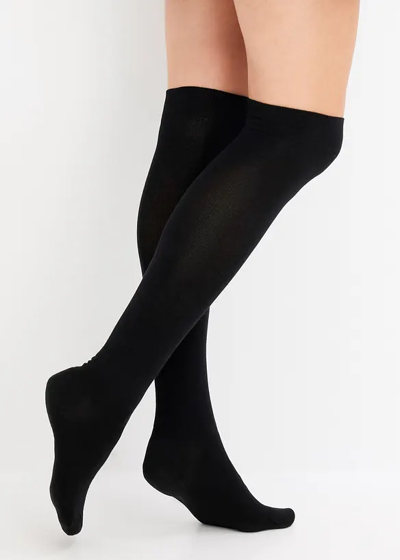 Overknee kousen van modal (3 paar), bonprix