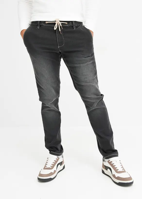 Regular fit jeans jogger met comfortband, tapered, bonprix