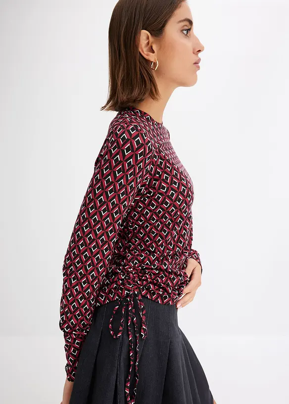Longsleeve met rijgkoordjes, bonprix