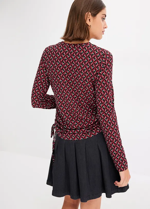 Longsleeve met rijgkoordjes, bonprix