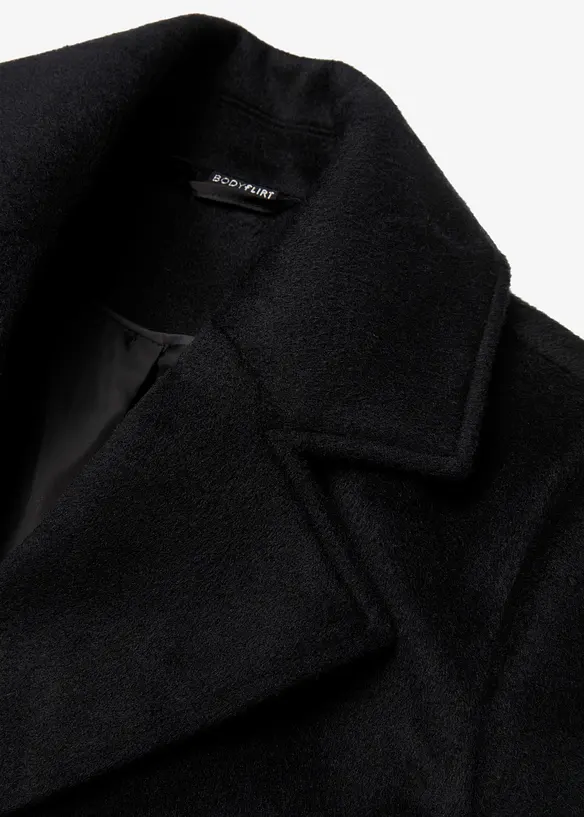 Lange jas in wollen look, bonprix
