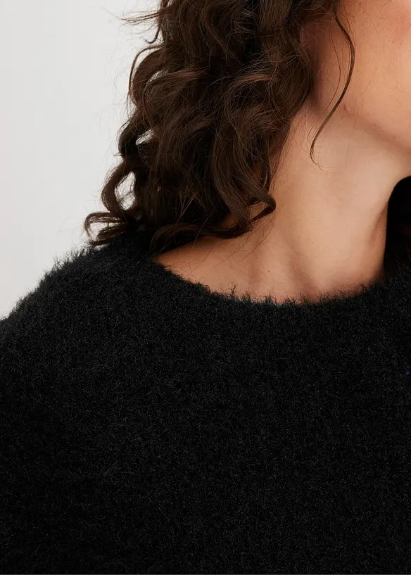 Fluffy, oversized trui, bonprix