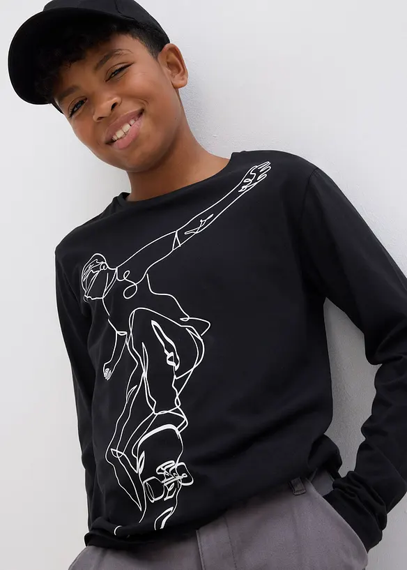 Jongens longsleeve van biologisch katoen, bonprix