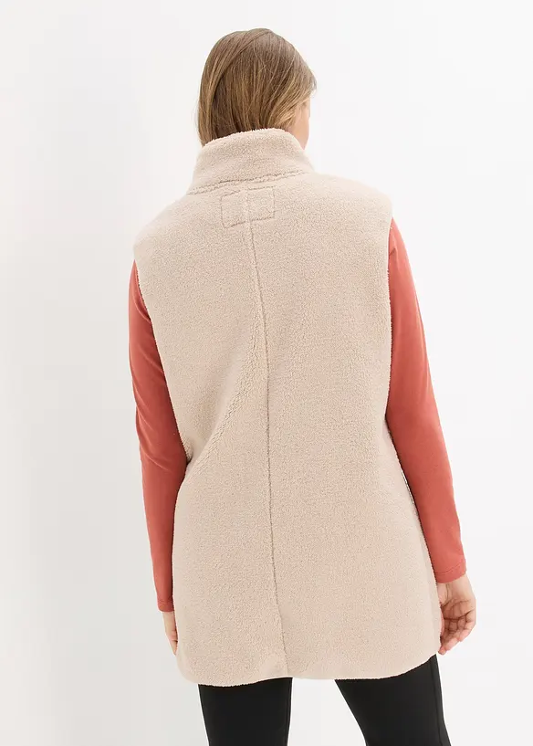 Teddy fleece vest, bonprix