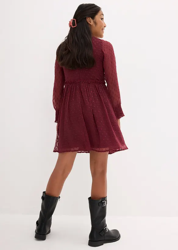 Feestelijke meisjes jurk van chiffon, bonprix