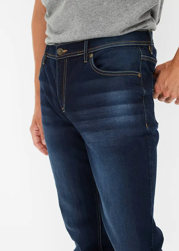 Slim fit stretch jeans, tapered, bonprix
