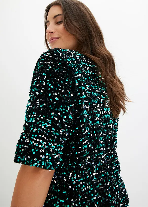 Shirt met pailletten, bonprix