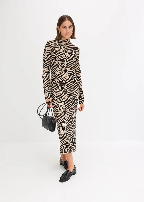 Midi jurk van jersey, bonprix