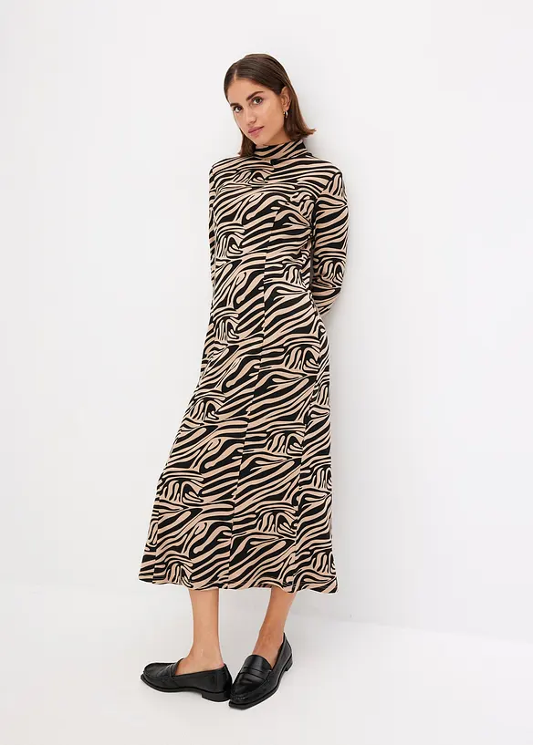 Midi jurk van jersey, bonprix