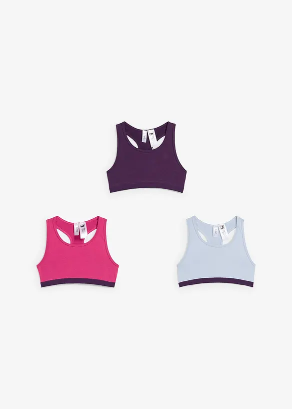 Bralette met zacht katoen (set van 5), bonprix