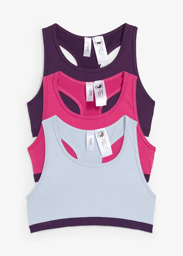 Bralette met zacht katoen (set van 5), bonprix