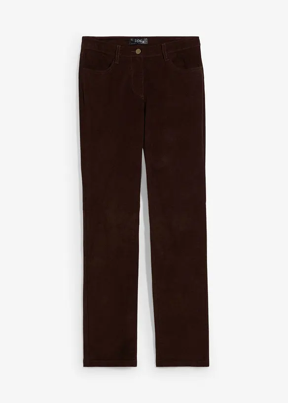 Stretch corduroy broek, straight, bonprix
