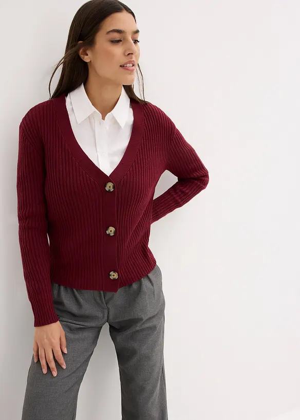 Geribt vest, bonprix