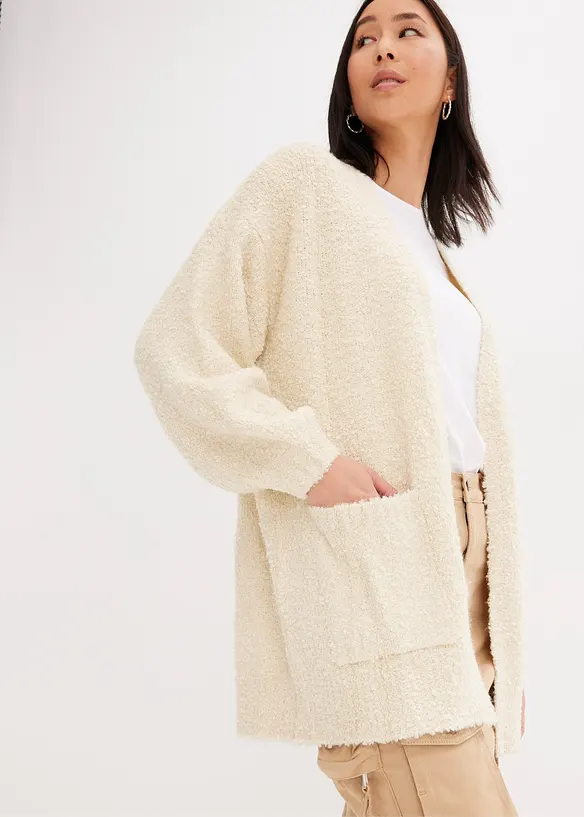 Oversized bouclé vest, bonprix