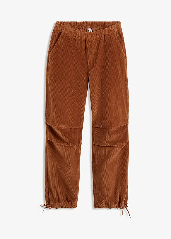 Corduroy broek van elastische katoenmix, bonprix