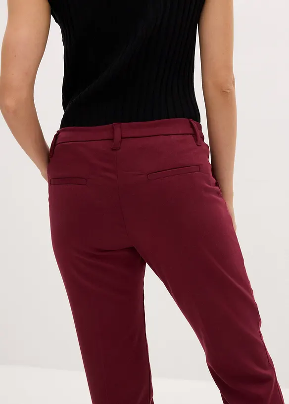Smalle broek met omslag, bonprix
