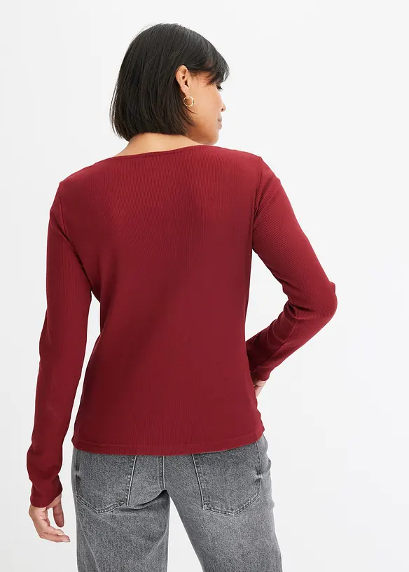 Geribd shirt van biologisch katoen, bonprix