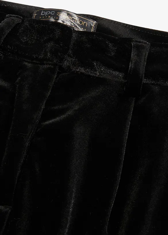 Broek van zacht fluweel, bonprix