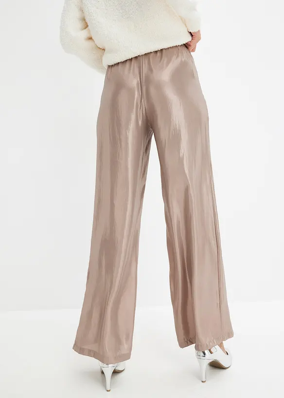 Broek van glanzend satijn, bonprix