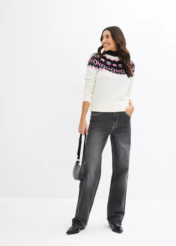 Trui met kerstmotief, bonprix