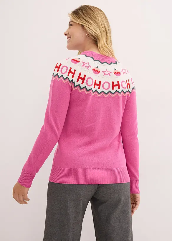 Trui met kerstmotief, bonprix