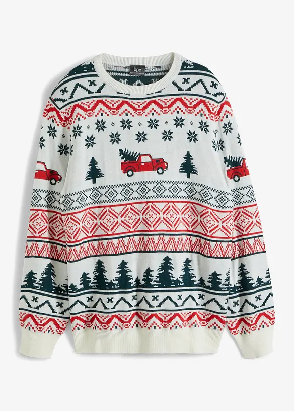 Fijngebreide kersttrui, bonprix