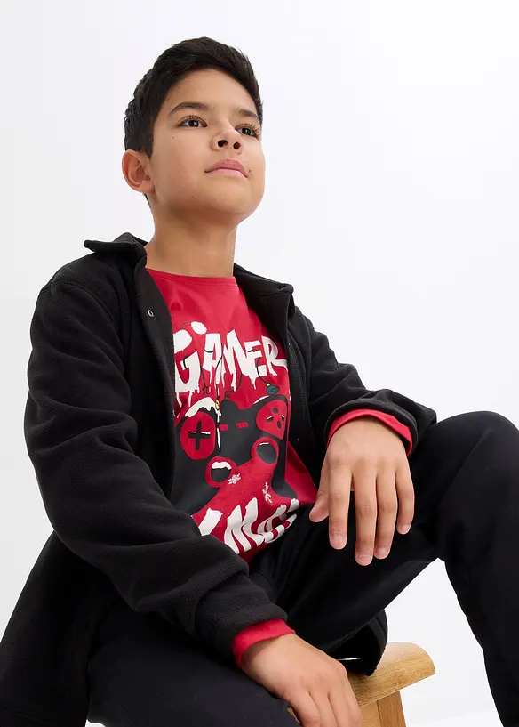 Jongens kerst longsleeve van biologisch katoen, bonprix