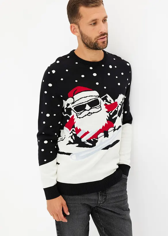 Kersttrui met katoen, bonprix