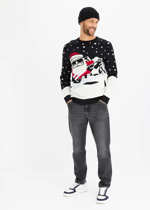 Kersttrui met katoen, bonprix
