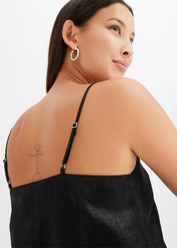 Glanzende top, bonprix