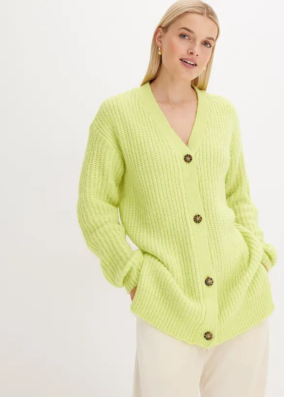Grof gebreid vest in een zachte wolmix, bonprix