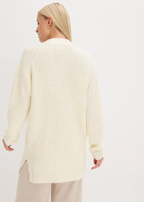 Grof gebreid vest in een zachte wolmix, bonprix