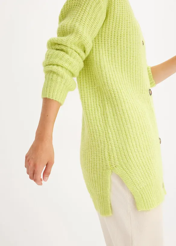 Grof gebreid vest in een zachte wolmix, bonprix